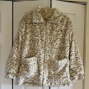 Leopard fur jacket